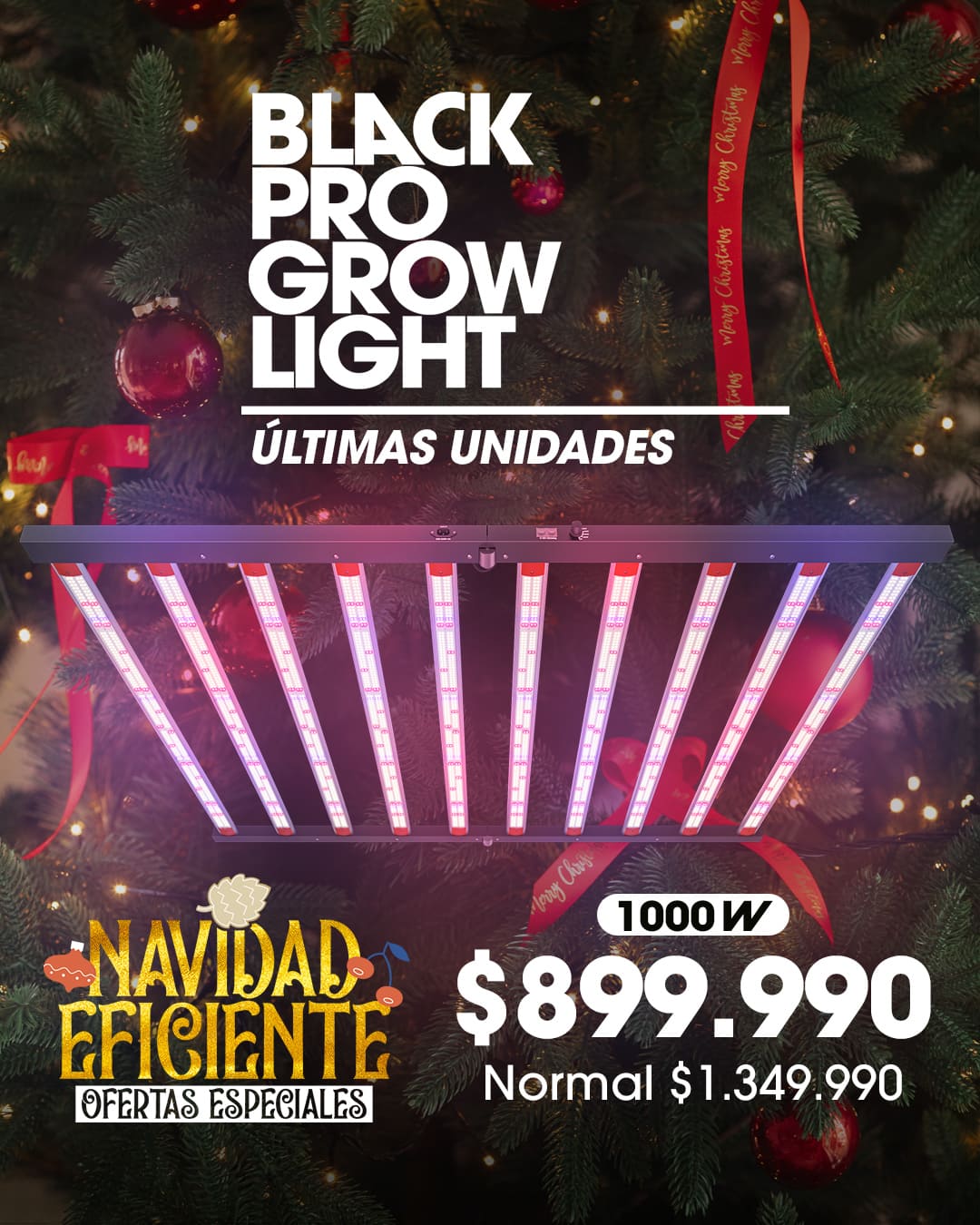 Black Pro Grow Lights 1000w Regulable Black Pro Grow Lights 1000w Regulable