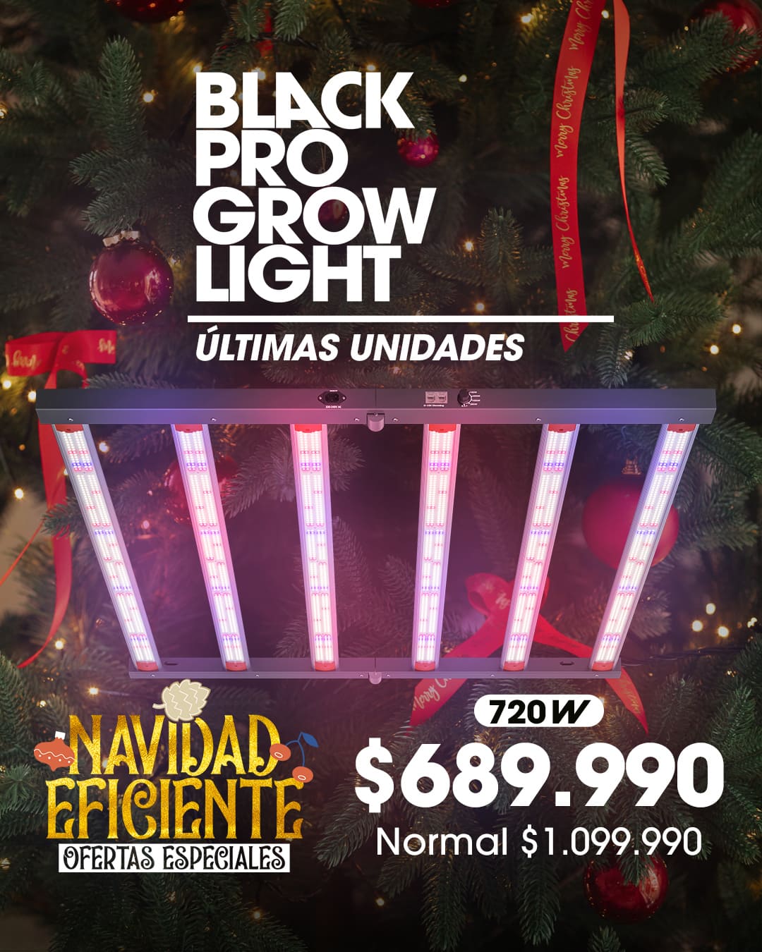 Black Pro Grow Lights 720w Regulable Black Pro Grow Lights 720w Regulable