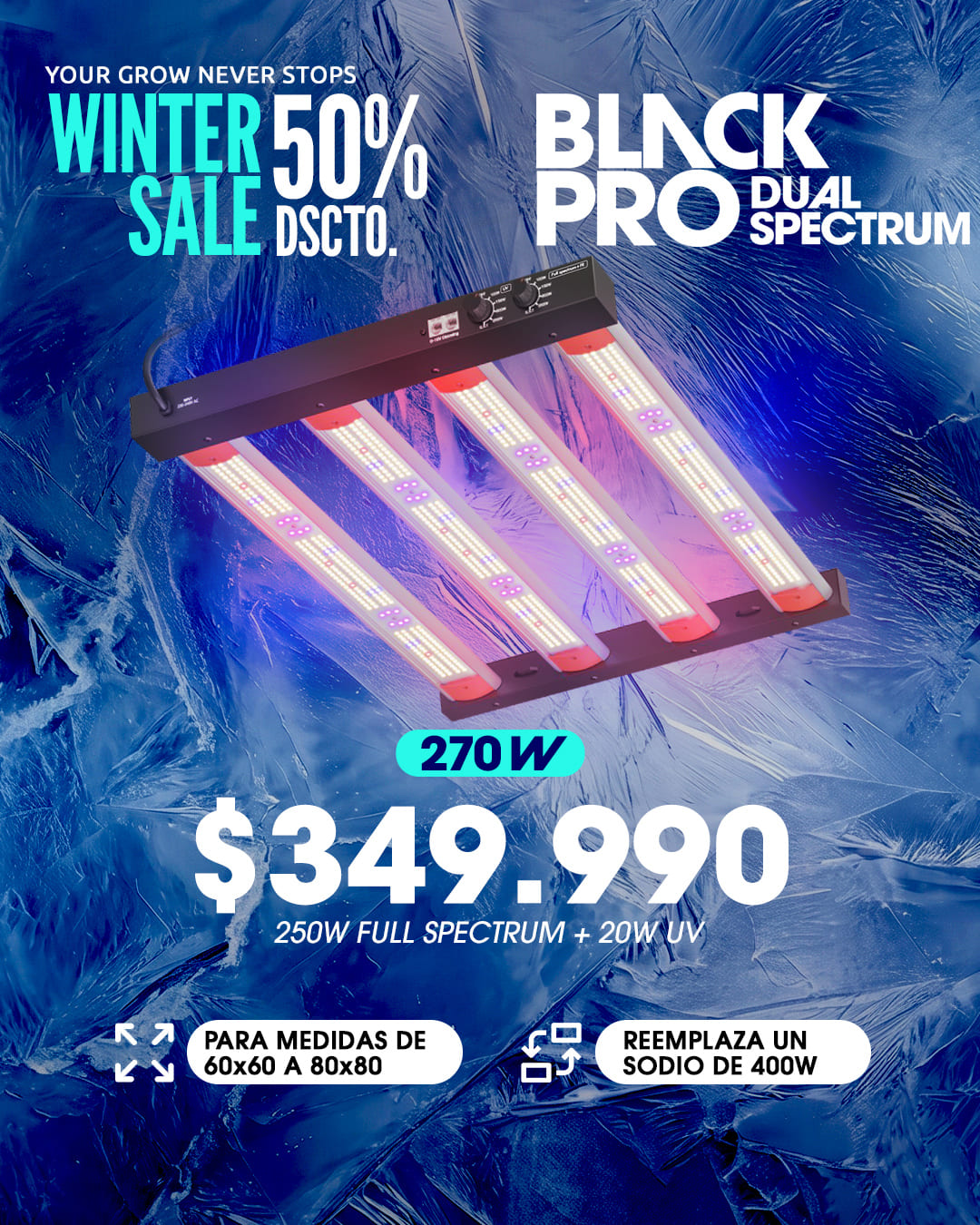 WINTER SALE DUAL SPECTRUM 270W WINTER SALE DUAL SPECTRUM 270W