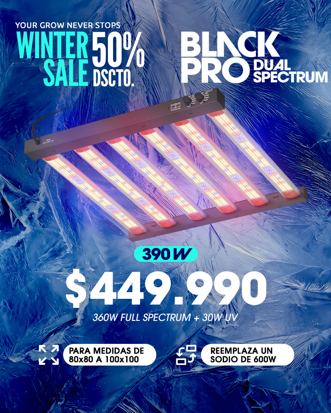 WINTER SALE DUAL SPECTRUM 390W WINTER SALE DUAL SPECTRUM 390W