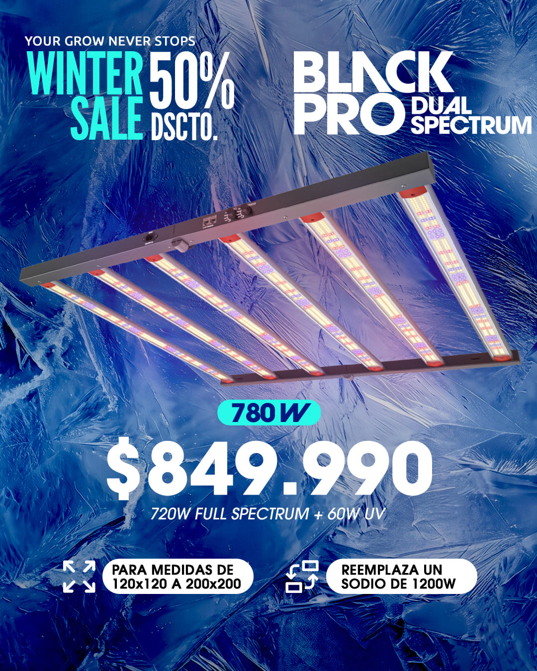 WINTER SALE DUAL SPECTRUM 780W WINTER SALE DUAL SPECTRUM 780W