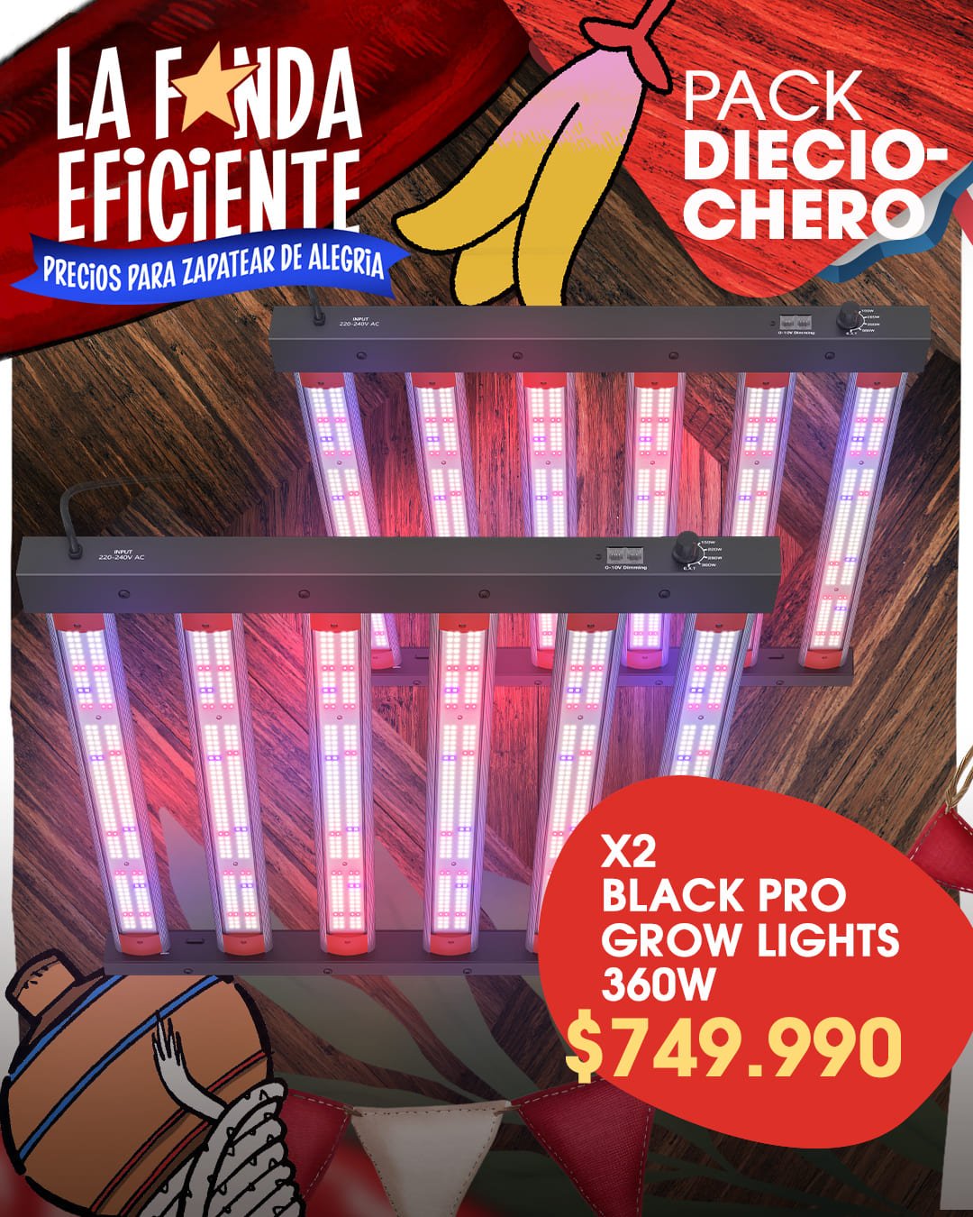 Black Pro 360W x2 Promo Dieciochera Black Pro 360W x2 Promo Dieciochera