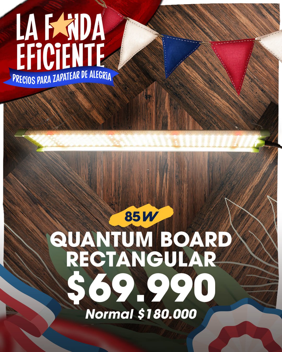 QB 85w rectangular promo dieciochera QB 85w rectangular promo dieciochera